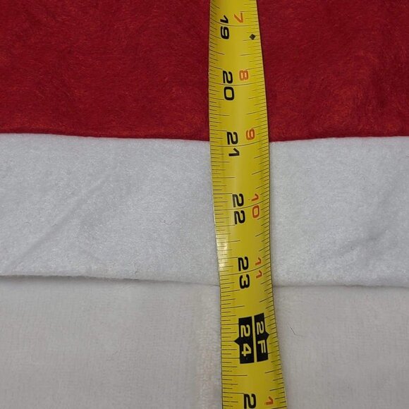 Giant Christmas Red Santa Hat Big Snowman Skeleton Oversize 19" X 23" - Picture 6 of 6